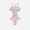 Costume Intero Bambina Jungle Rainbow
