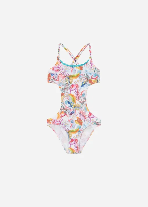 Costume Intero Bambina Jungle Rainbow