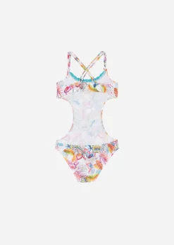 Costume Intero Bambina Jungle Rainbow