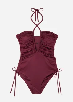 Costume Intero Contenitivo Leggermente Imbottito Shiny Satin