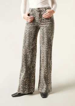 Jeans a Palazzo Animalier