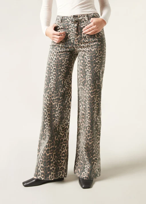 Jeans a Palazzo Animalier