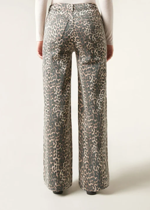 Jeans a Palazzo Animalier