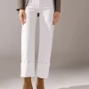 Jeans Culotte con Risvolto