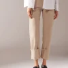 Jeans Culotte con Risvolto