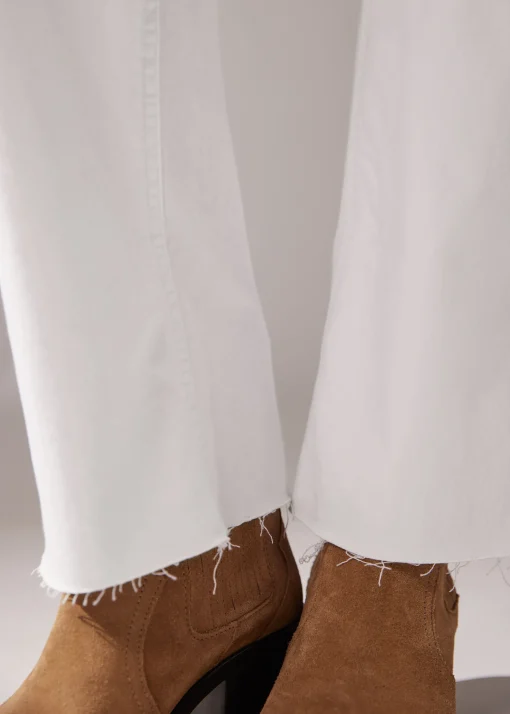 Jeans Culotte con Risvolto