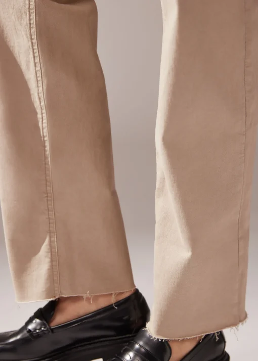 Jeans Culotte con Risvolto