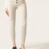 Jeans Super Skinny con Bottoni