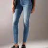 Jeans Super Skinny con Bottoni