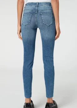 Jeans Super Skinny con Bottoni