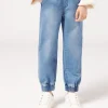 Jogger in Denim Elasticizzato  Bambini