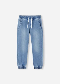 Jogger in Denim Elasticizzato  Bambini