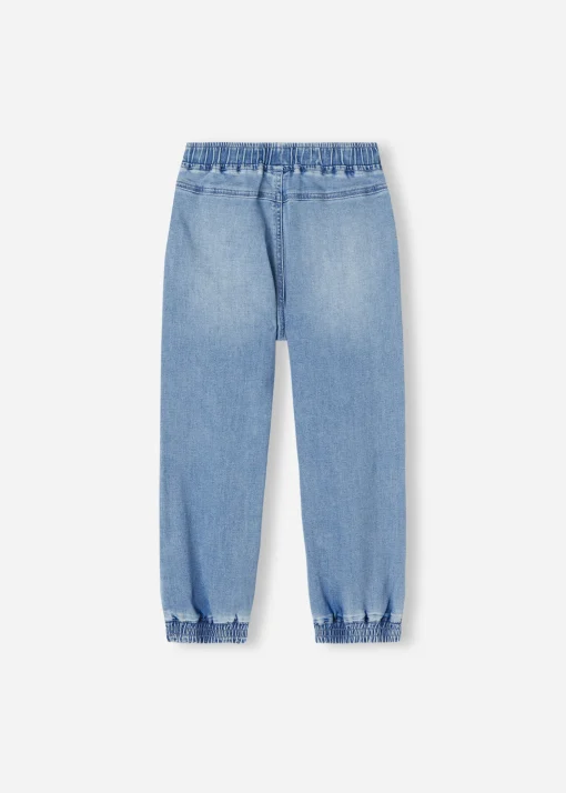 Jogger in Denim Elasticizzato  Bambini