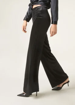Leggings a Palazzo in Velluto