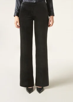 Leggings a Palazzo in Velluto