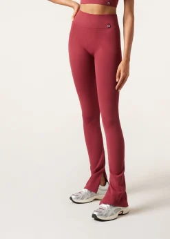Leggings a Zampa con Spacco Laterale