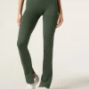 Leggings a Zampa con Spacco Laterale