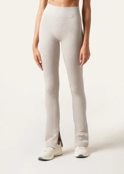 Leggings a Zampa con Spacco Laterale