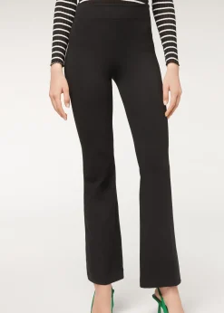 Leggings a Zampa in Cotone Ultra Light