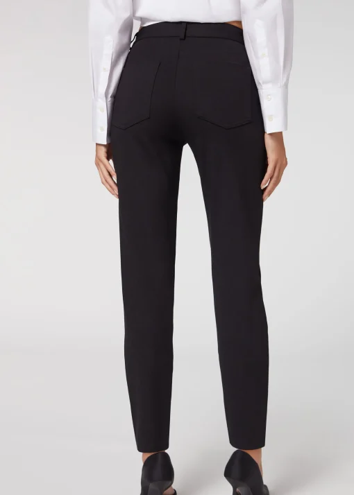 Leggings Cinque Tasche Punto Milano