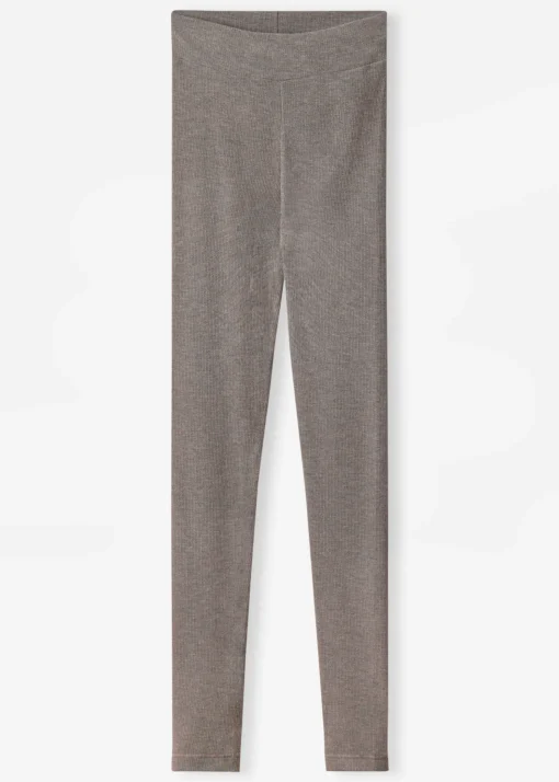 Leggings con Cashmere a Coste