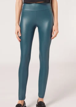 Leggings Effetto Pelle