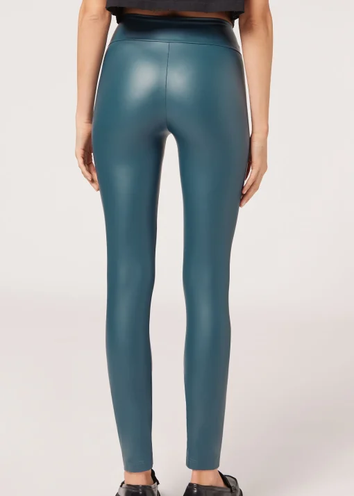 Leggings Effetto Pelle