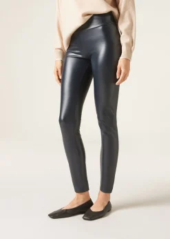 Leggings Effetto Pelle Termici