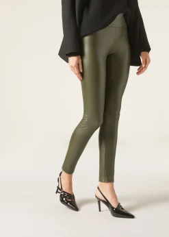 Leggings Effetto Pelle Termici