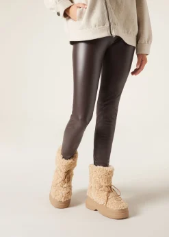 Leggings Effetto Pelle Termici