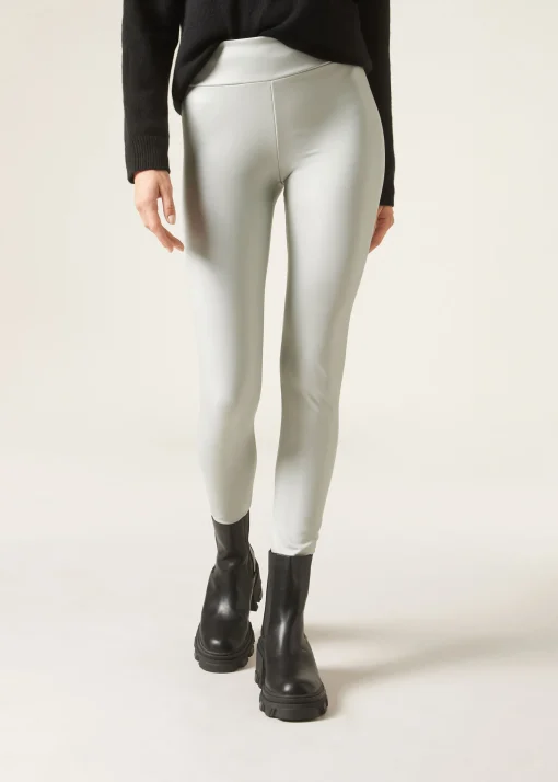 Leggings Effetto Pelle Termici