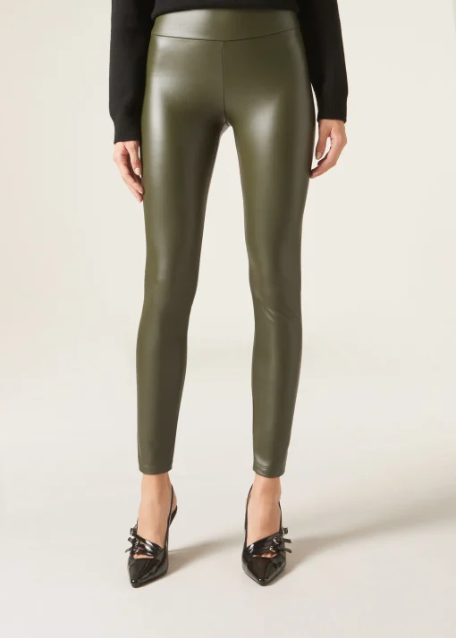Leggings Effetto Pelle Termici