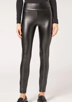 Leggings Effetto Pelle Termici