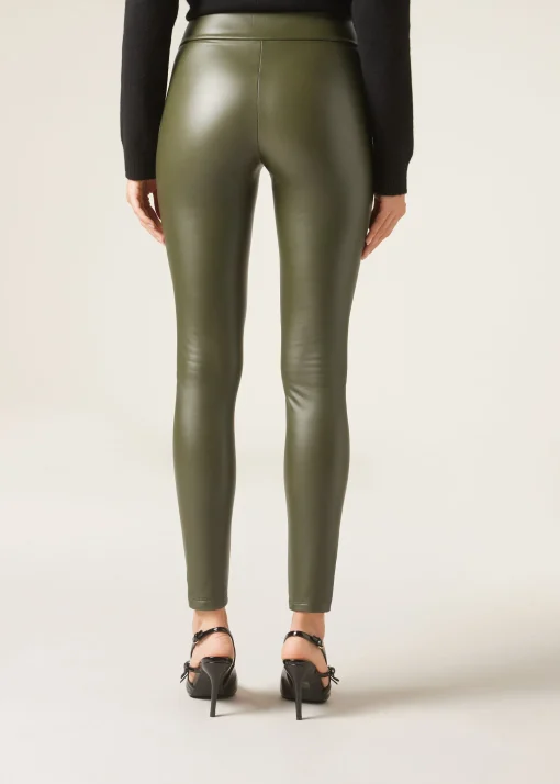 Leggings Effetto Pelle Termici