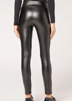 Leggings Effetto Pelle Termici