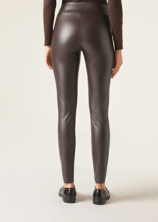 Leggings Effetto Pelle Termici