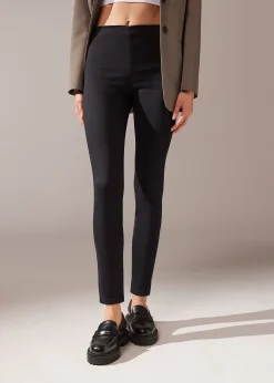 Leggings in Denim Skinny a Vita Alta