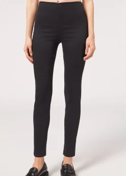 Leggings in Denim Skinny a Vita Alta