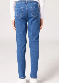 Leggings Skinny Minime in Denim Soft Touch Bambina