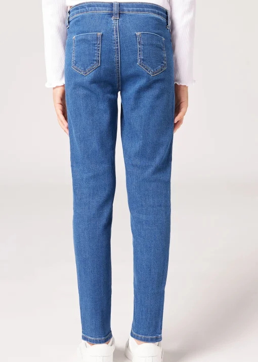 Leggings Skinny Minime in Denim Soft Touch Bambina