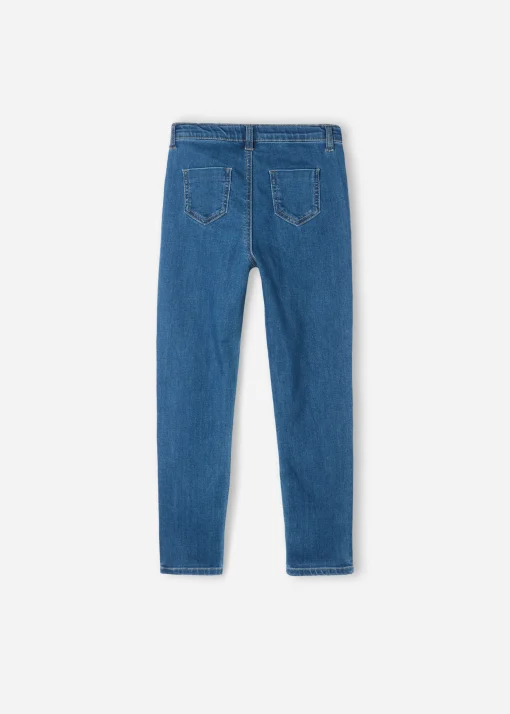 Leggings Skinny Minime in Denim Soft Touch Bambina