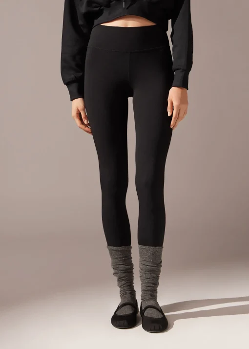 Leggings Sportivi in Cotone