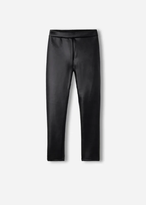 Leggings Termico Effetto Pelle da Bambina