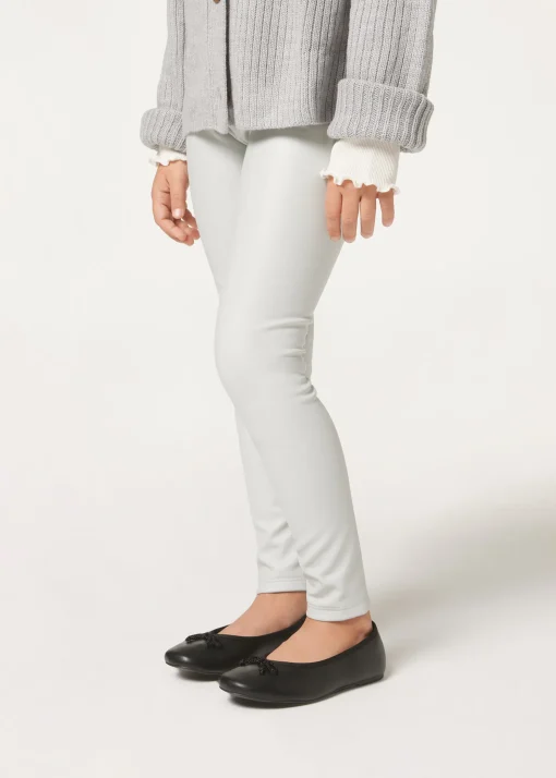 Leggings Termico Effetto Pelle da Bambina