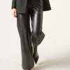 Pantaloni a Palazzo Effetto Spalmato