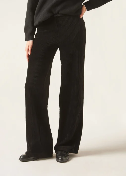 Pantaloni a Palazzo in Velluto