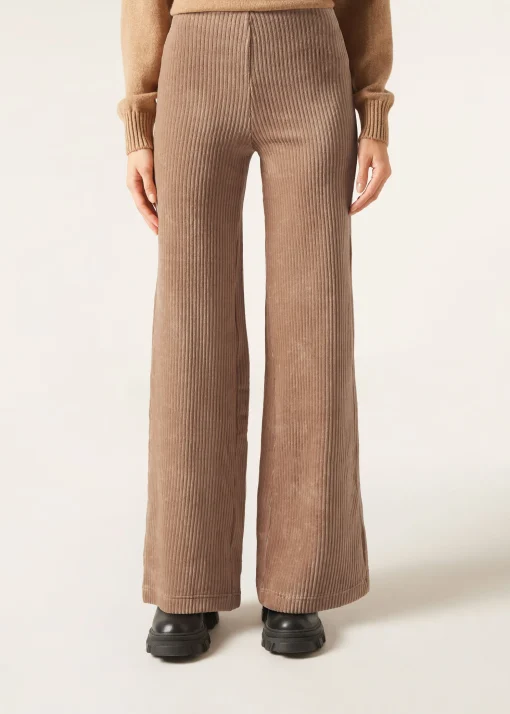 Pantaloni a Palazzo in Velluto
