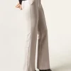 Pantaloni a Zampa Effetto Spalmato