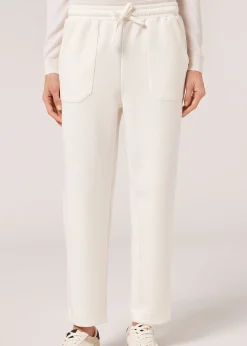 Pantaloni in Modal con Tasche e Coulisse