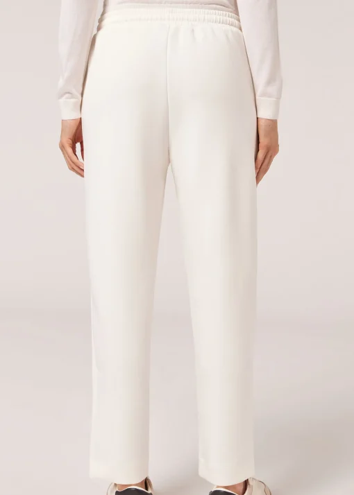 Pantaloni in Modal con Tasche e Coulisse